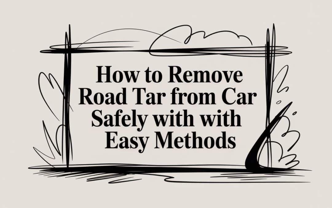 How To Remove Road Tar From Car Safely With Easy Methods