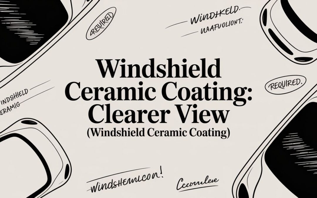 Windshield Ceramic Coating: The Ultimate Guide to a Clearer, Safer Drive