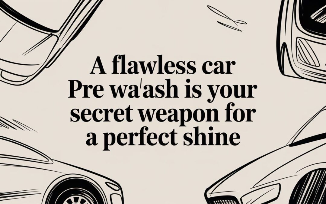 A Flawless Car Pre Wash Is Your Secret Weapon for a Perfect Shine