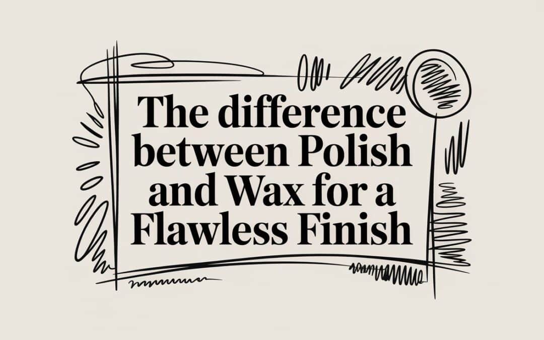The Difference Between Polish and Wax for a Flawless Finish