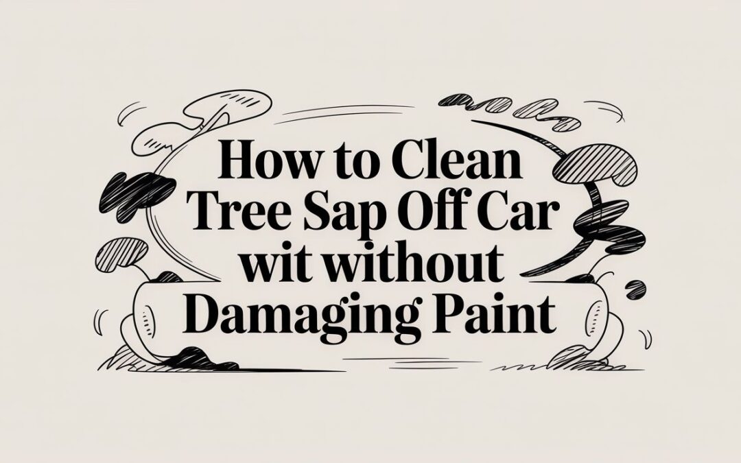 How to Clean Tree Sap Off Car Without Damaging Paint