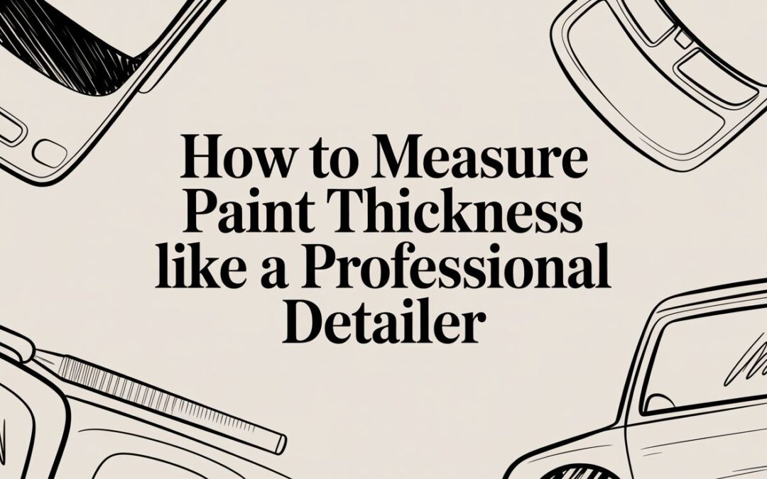 How to Measure Paint Thickness Like a Professional Detailer