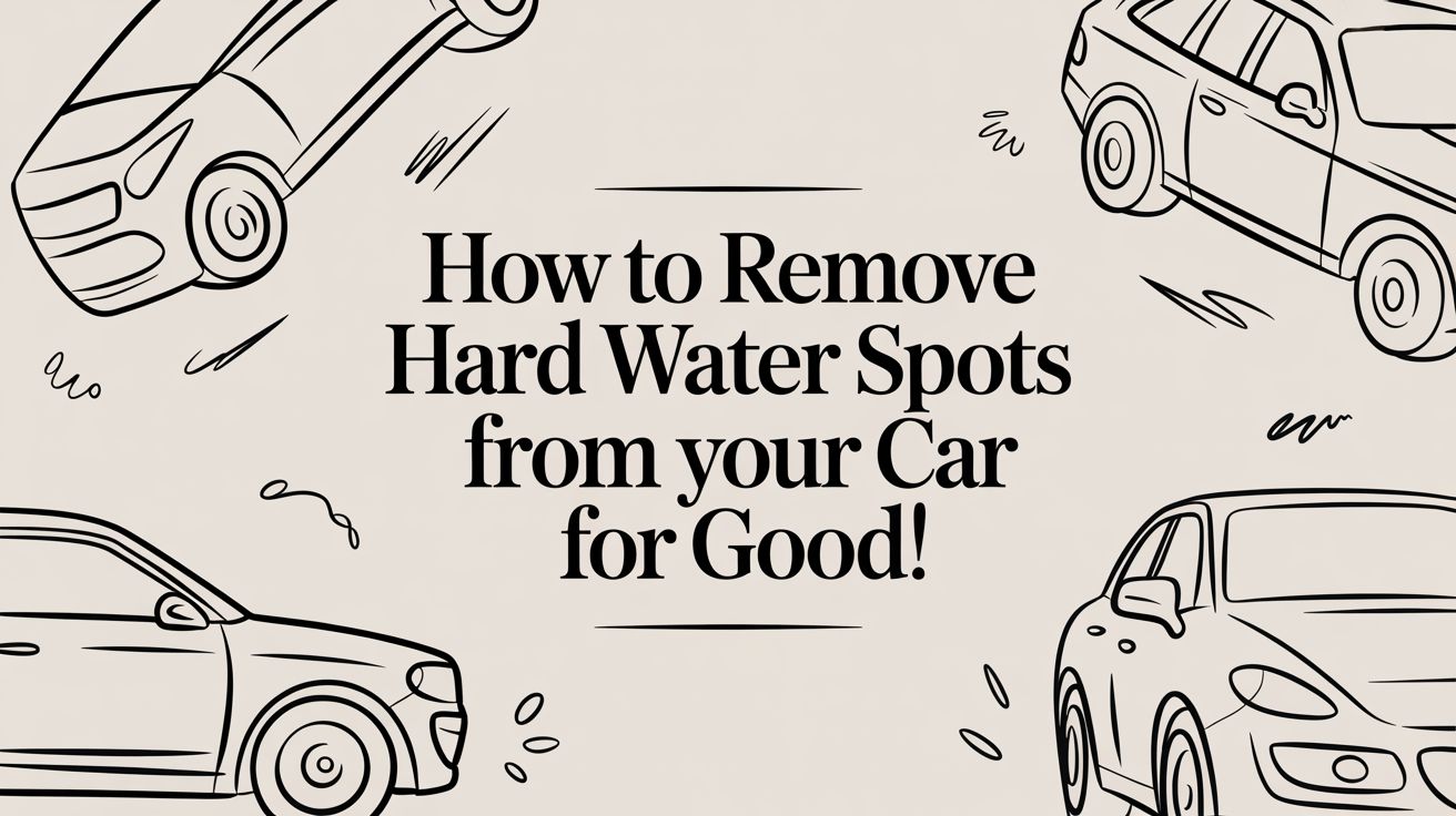 How to Remove Hard Water Spots from Your Car for Good