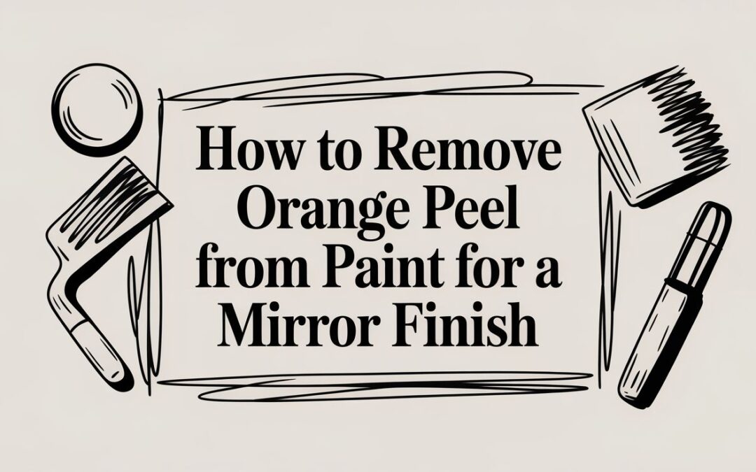 How to Remove Orange Peel From Paint for a Mirror Finish