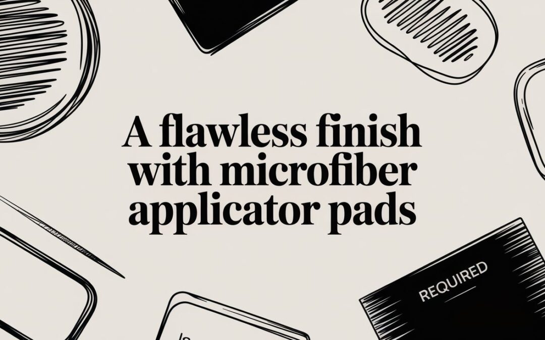 A Flawless Finish with Microfiber Applicator Pads