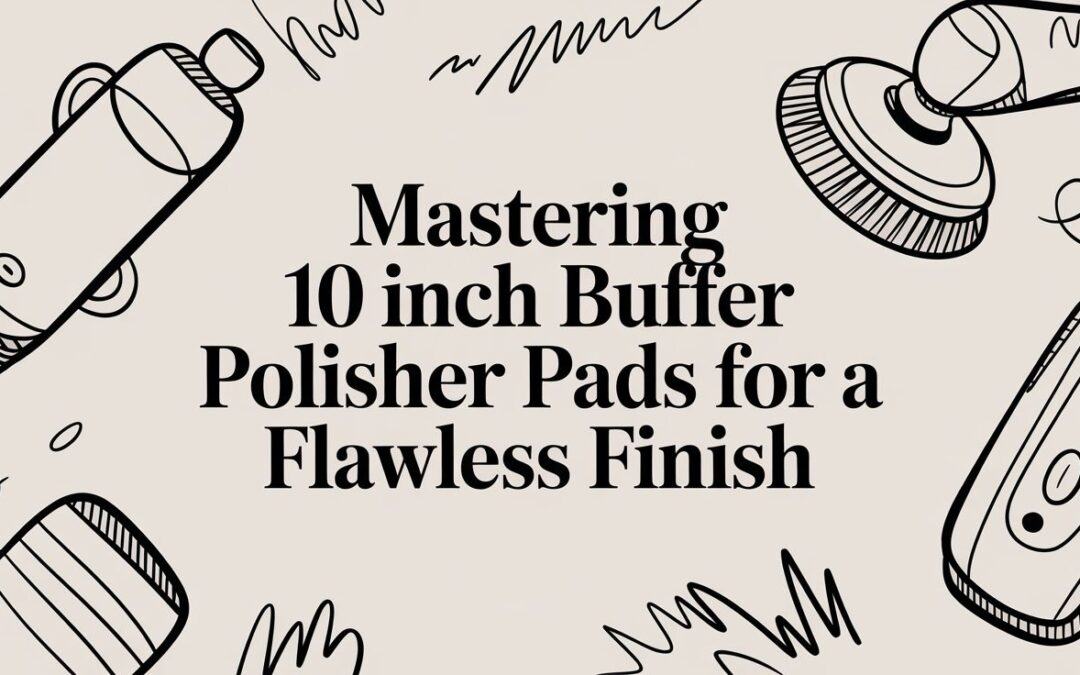 Mastering 10 Inch Buffer Polisher Pads for a Flawless Finish