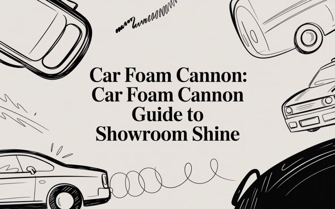 Car Foam Cannon: A Pro’s Guide to a Flawless, Showroom Shine
