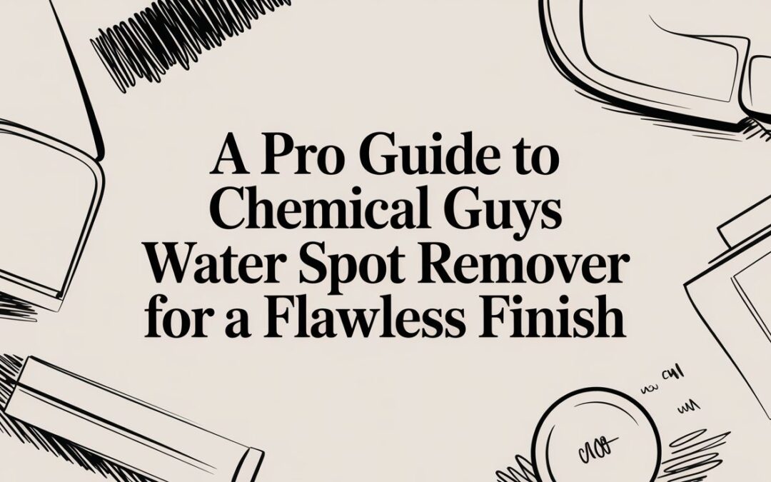 A Pro Guide to Chemical Guys Water Spot Remover for a Flawless Finish