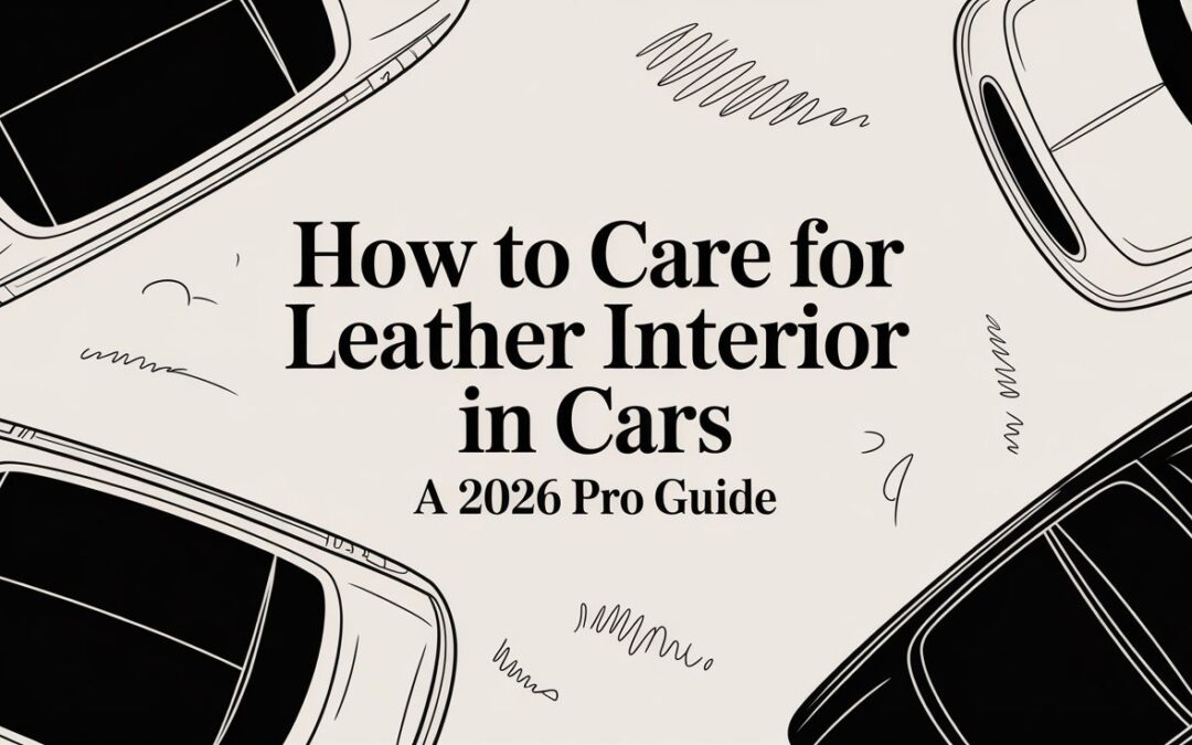 How to Care for Leather Interior in Cars: A 2026 Pro Guide
