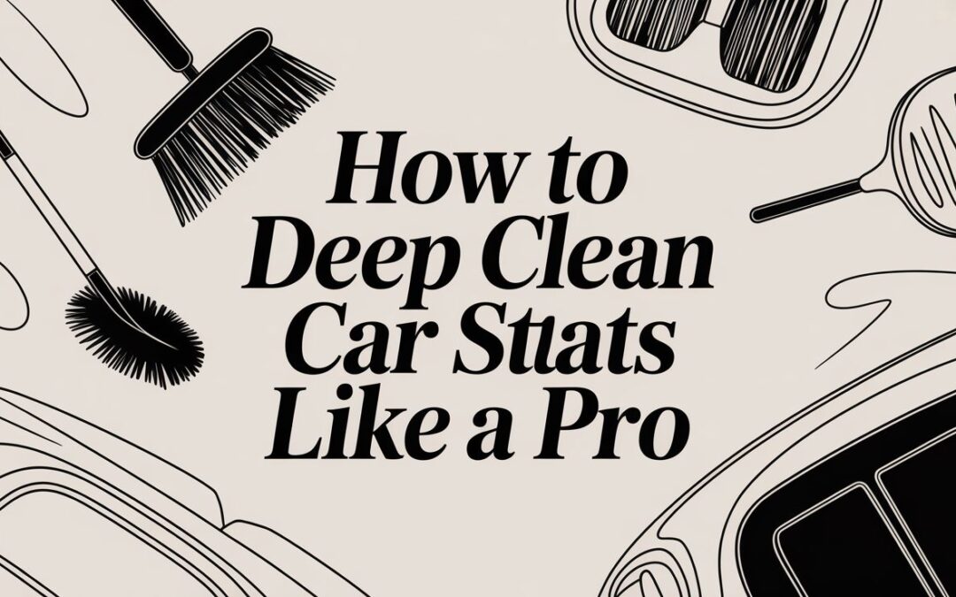 How to Deep Clean Car Seats Like a Pro