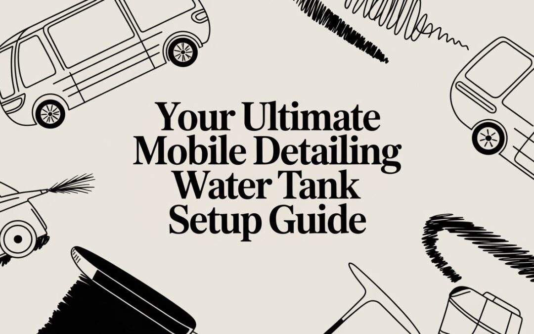 Your Ultimate Mobile Detailing Water Tank Setup Guide