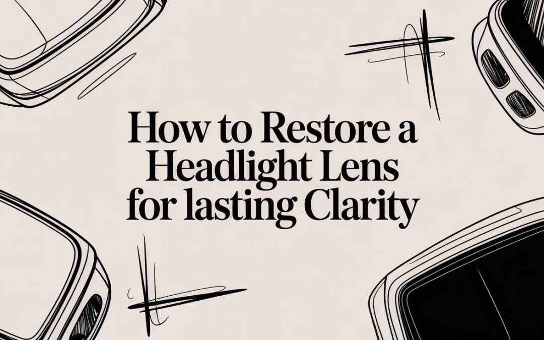 How to Restore a Headlight Lens for Lasting Clarity