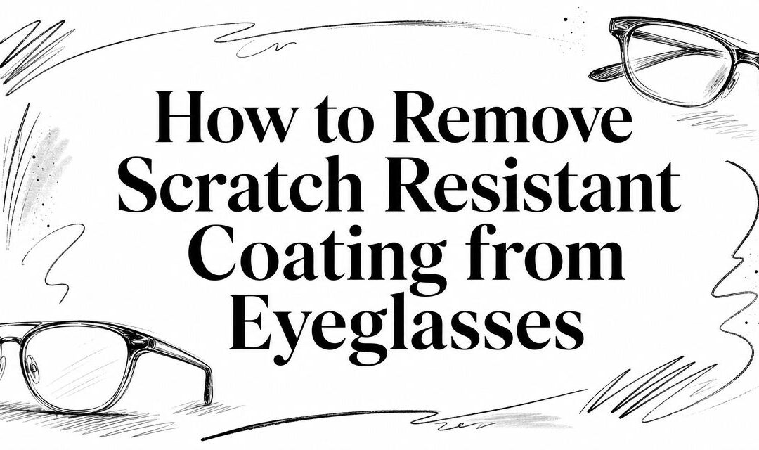 How to Remove Scratch Resistant Coating from Eyeglasses