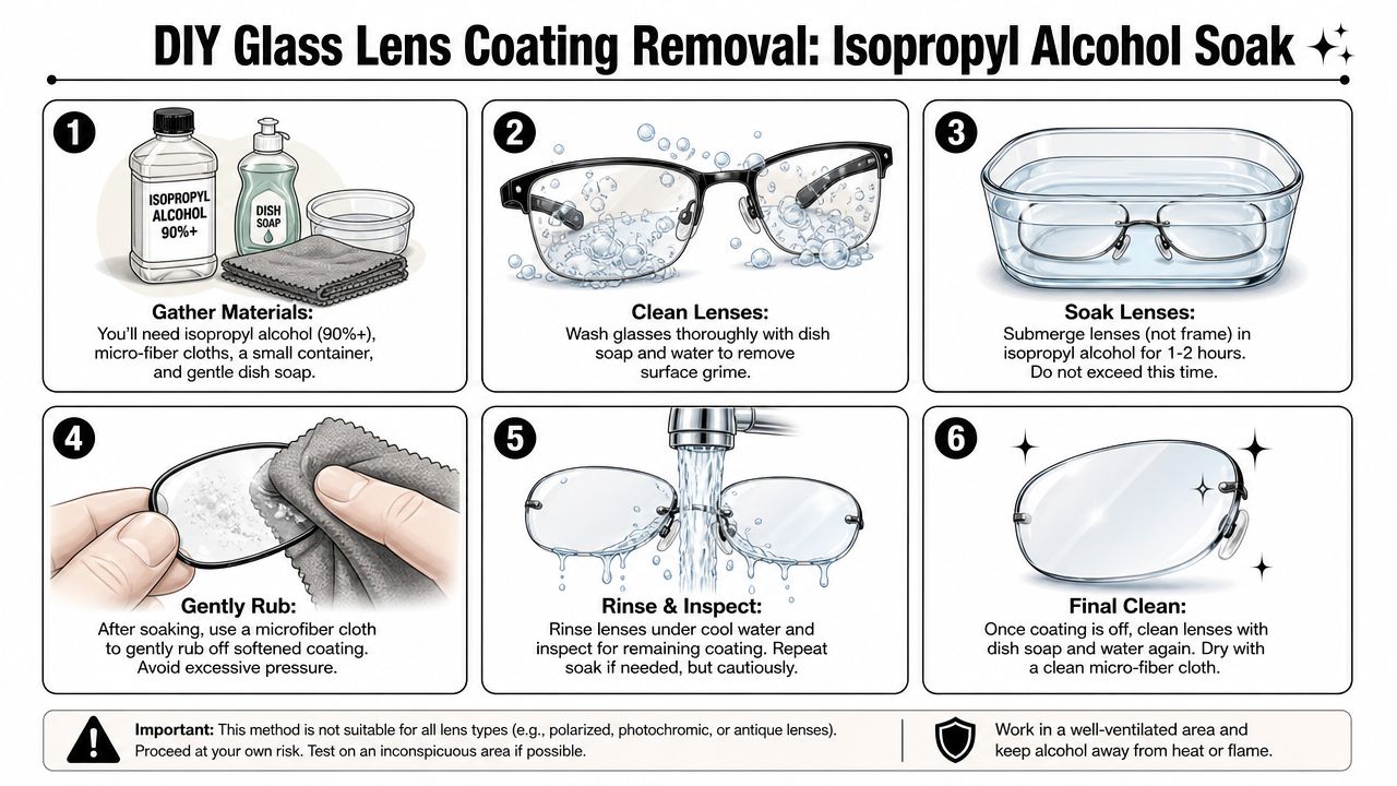 How to Remove Scratch Resistant Coating from Eyeglasses