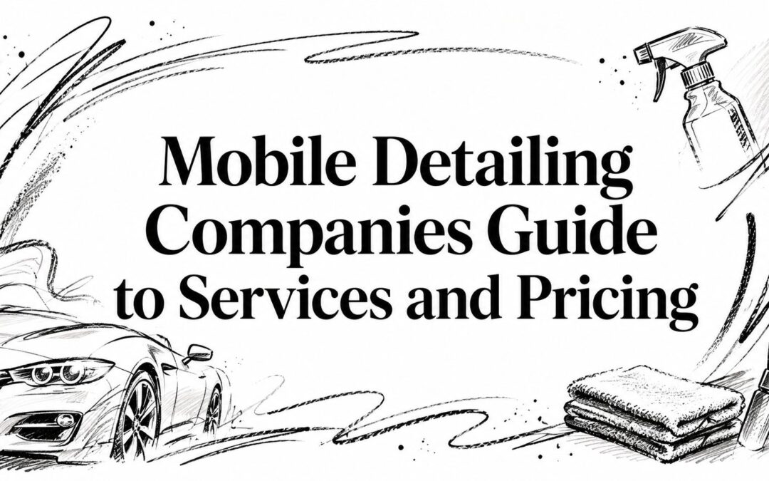 Mobile Detailing Companies Guide to Services and Pricing