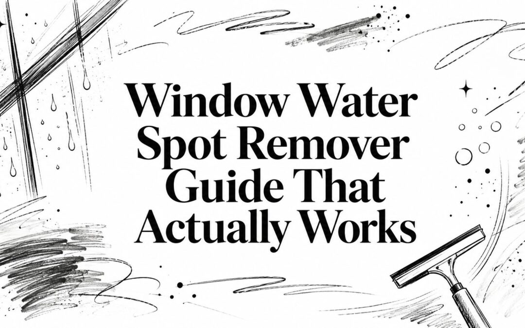 Window Water Spot Remover Guide That Actually Works