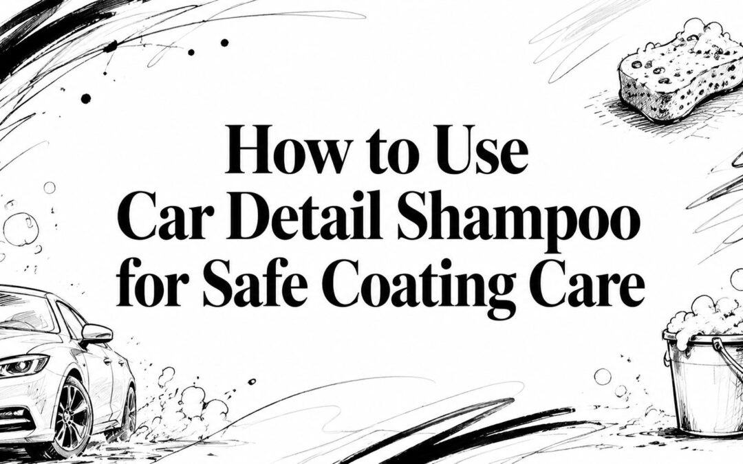 How to Use Car Detail Shampoo for Safe Coating Care