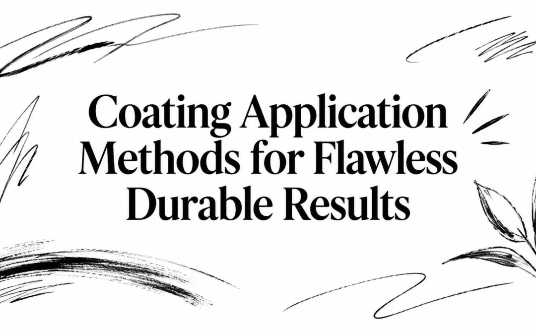 Coating Application Methods for Flawless Durable Results