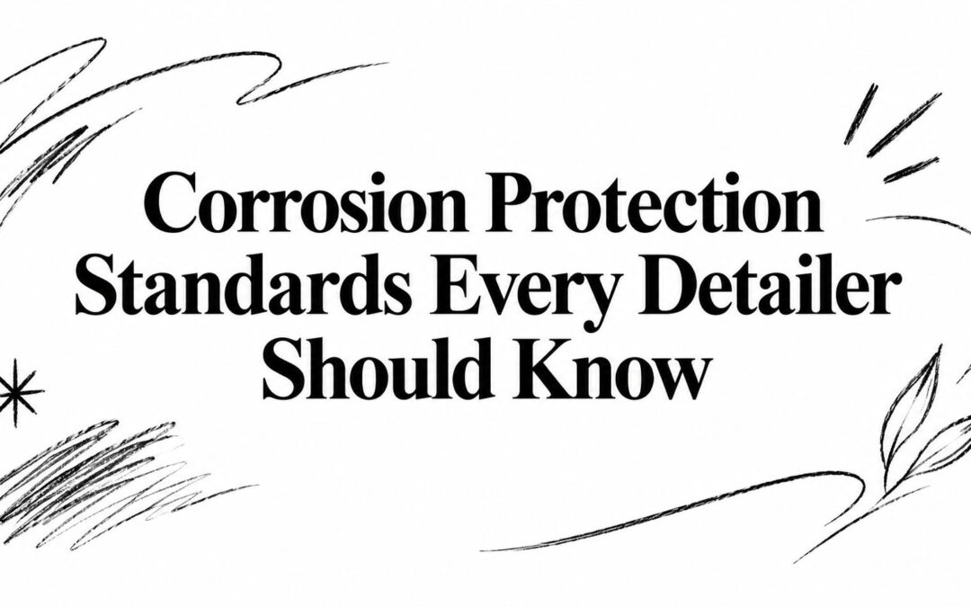 Corrosion Protection Standards Every Detailer Should Know
