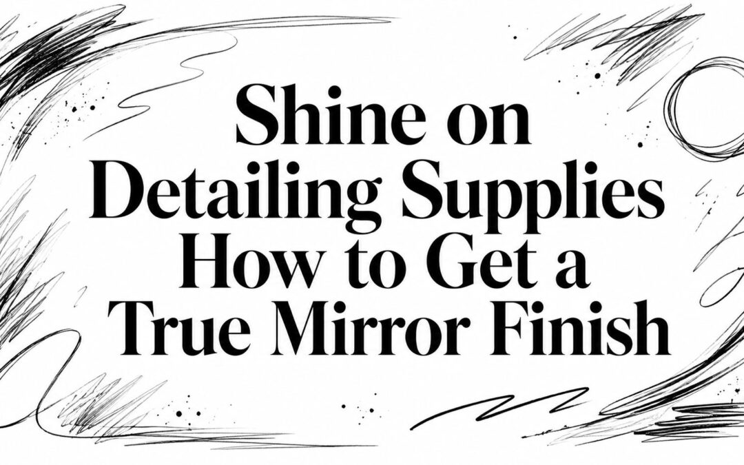 Shine on Detailing Supplies How to Get a True Mirror Finish