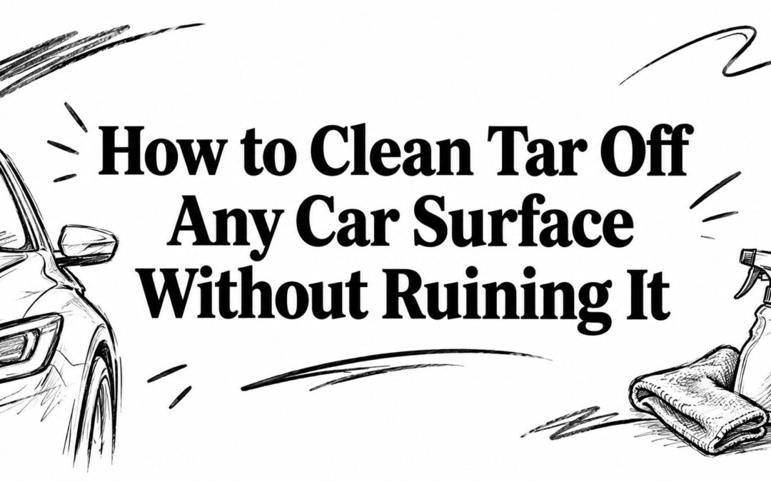 How to Clean Tar Off Any Car Surface Without Ruining It